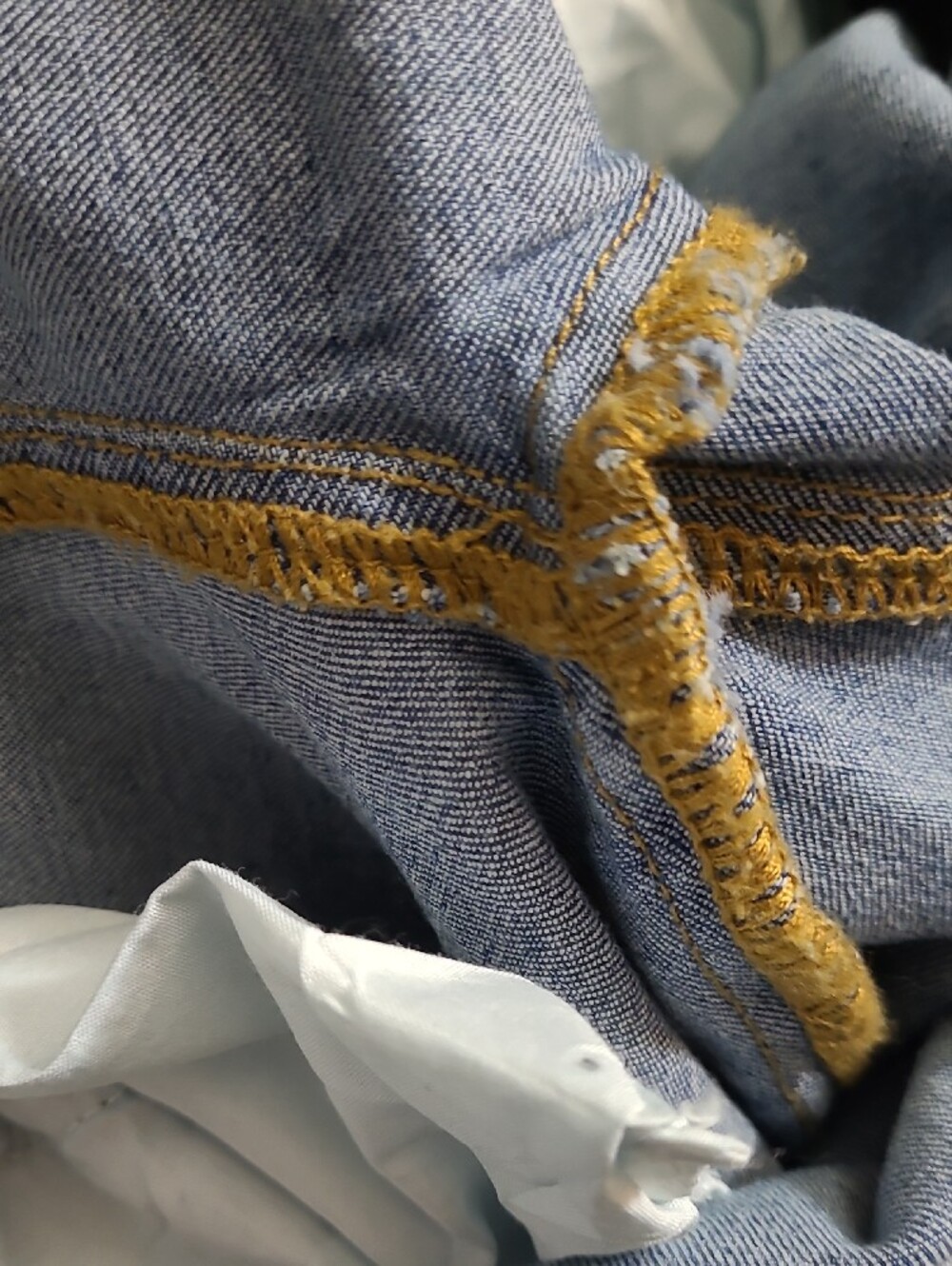 Women's Light Blue Denim Jeans Overalls with Adjustable Straps - Picture 14 of 15
